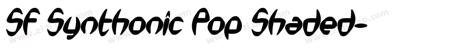 SF Synthonic Pop Shaded字体转换